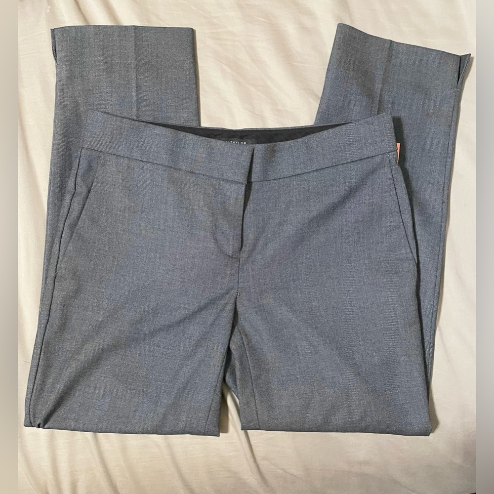 Ann Taylor Grey Cigarette Slacks / Ankle Suit Pants